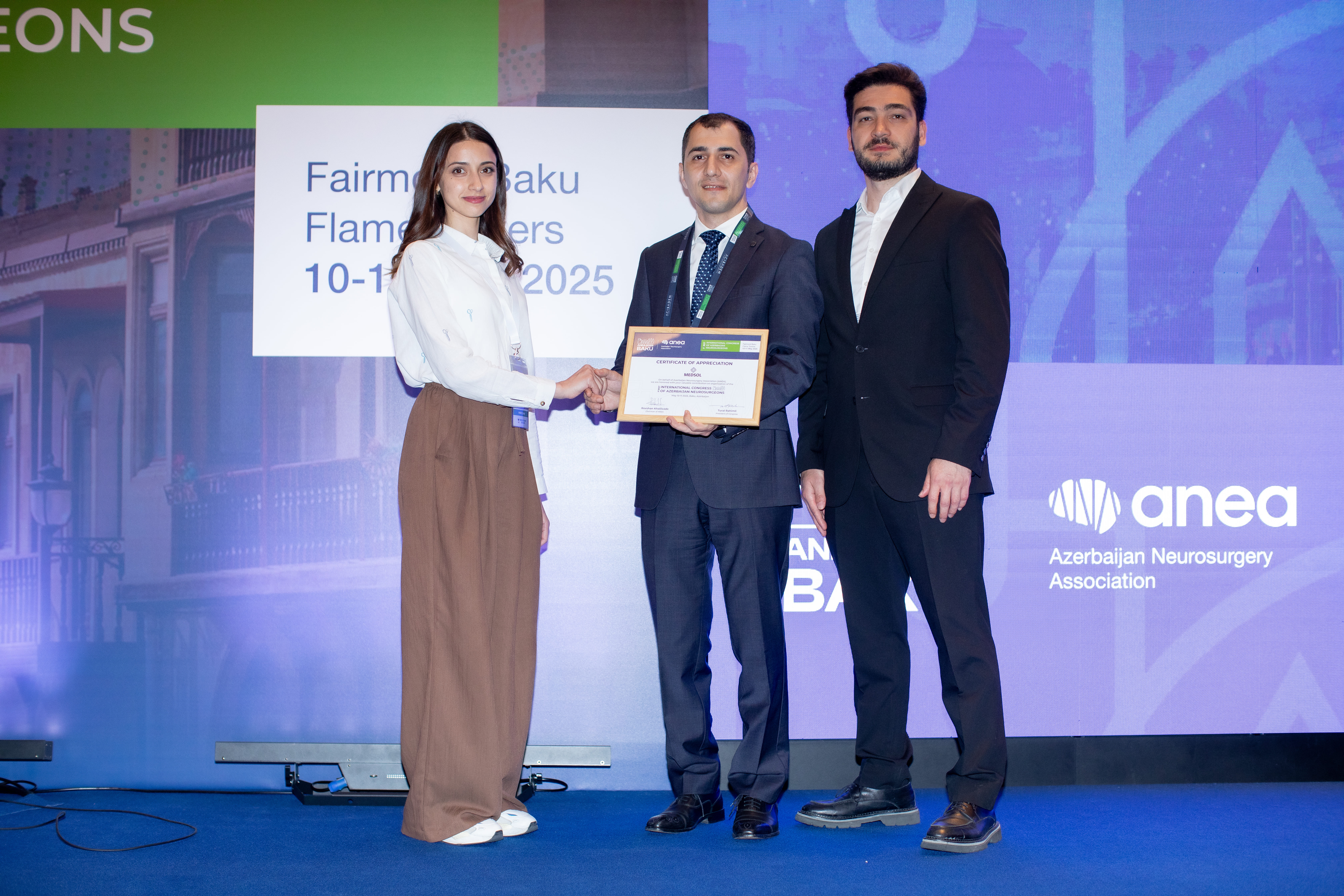 10-11 may tarixində ANEA 2025 BAKU – Azərbaycan Neyrocərrahlarının I Beynəlxalq Konqresi keçirilib.